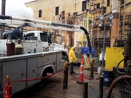 Portable Welding at a commercial jobsite